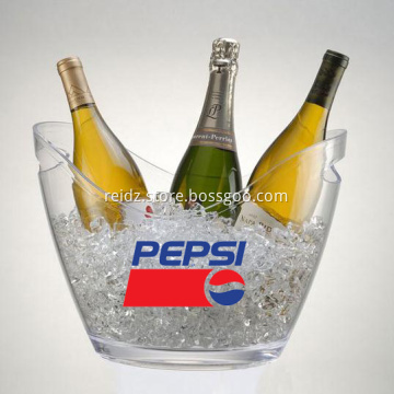 2017 Promotional clear acrylic Plastic ice bucket